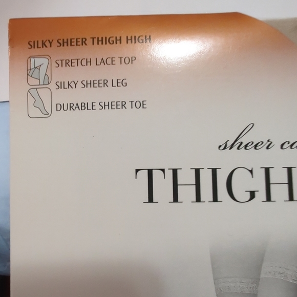 JC PENNEY Vintage OAKMEAL Nylon THIGH HIGH Short - 4'10" to 5'5"- 90-145 lbs NEW - Picture 3 of 6